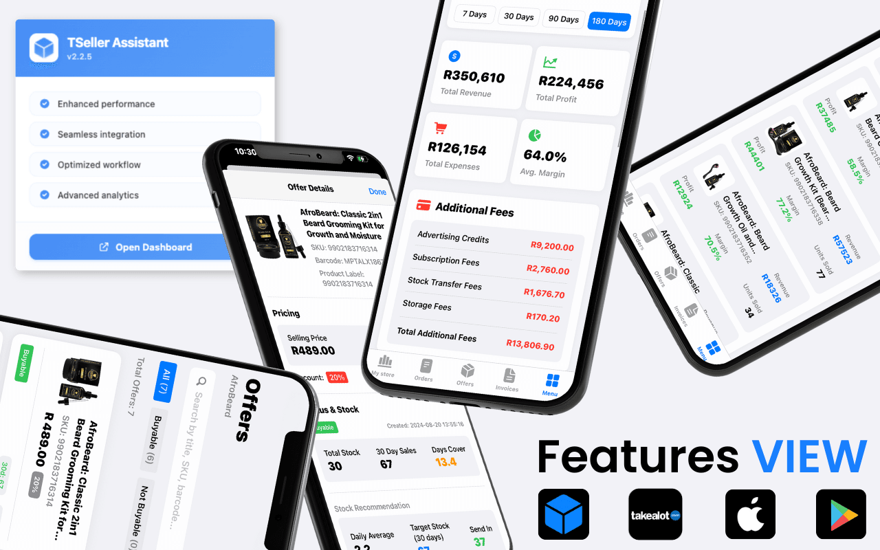 Daily Takealot Seller Portal routine — checking orders, monitoring stock levels, reviewing Buy Box status, and managing customer communications